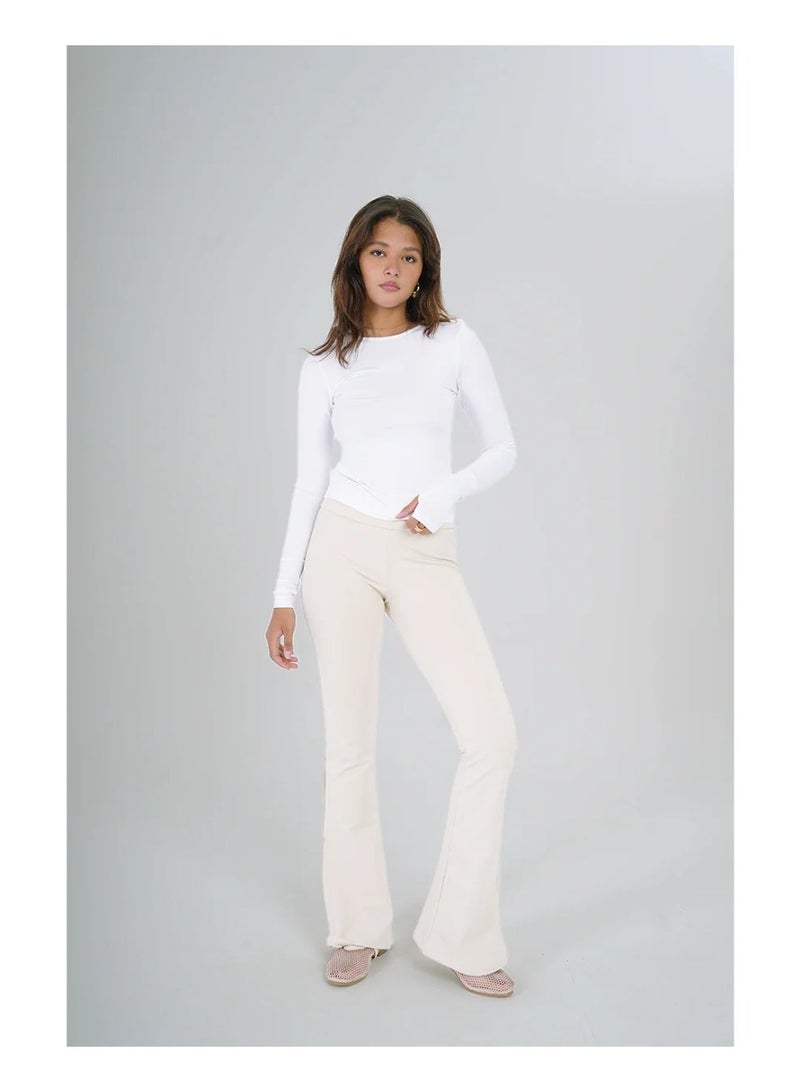 Basic Look Flared Pants - Image 1